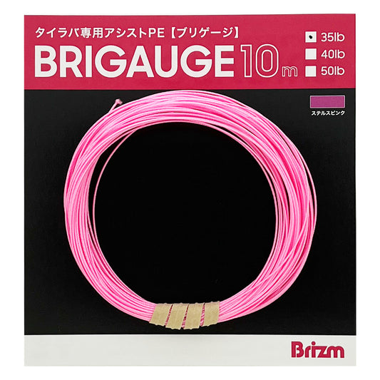 Brizm (ブリズム) ブリゲージ タイラバ用 PEアシストライン 中芯入 35lb(5号)〜50lb(8号)